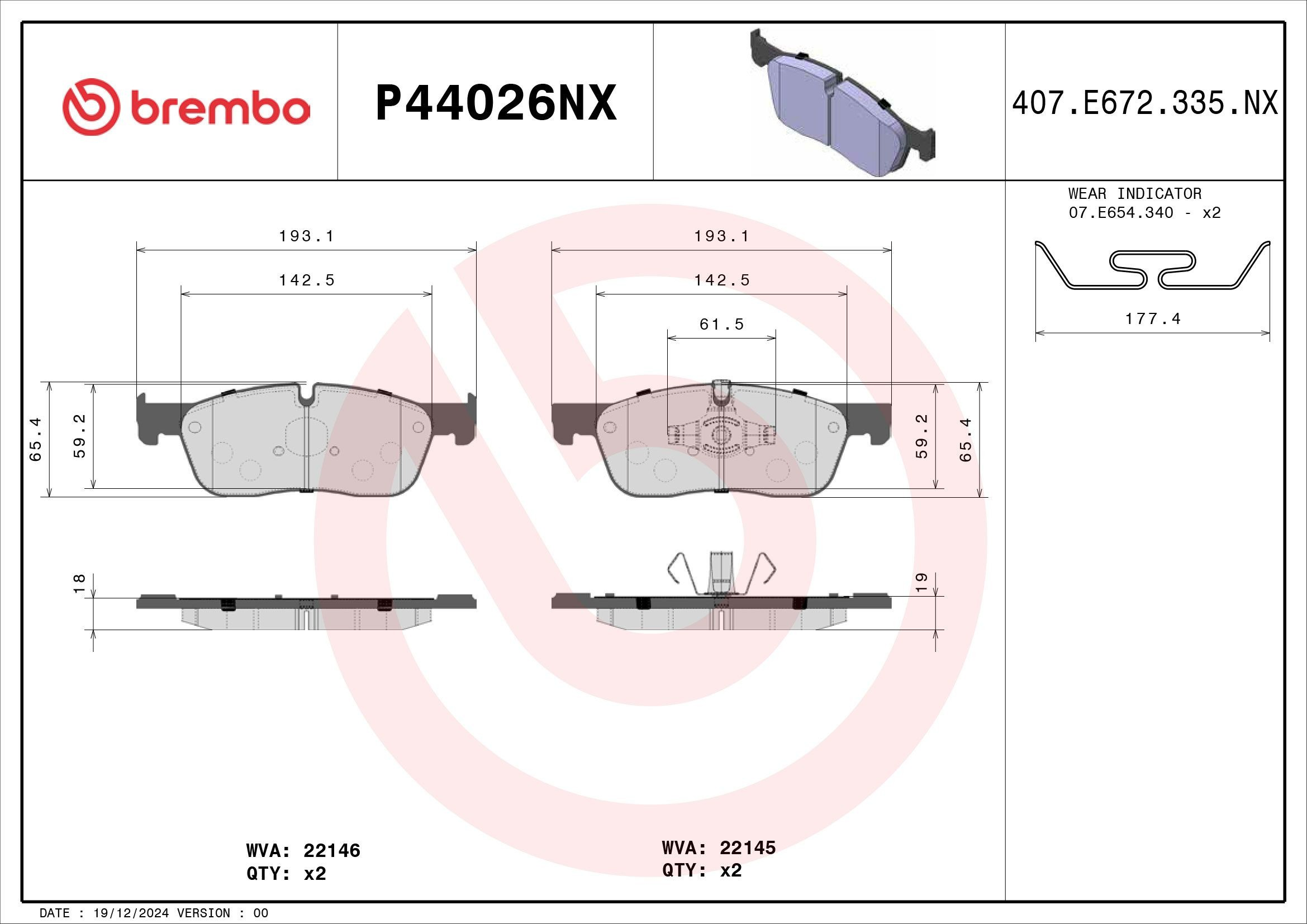 P44026NX Brembo