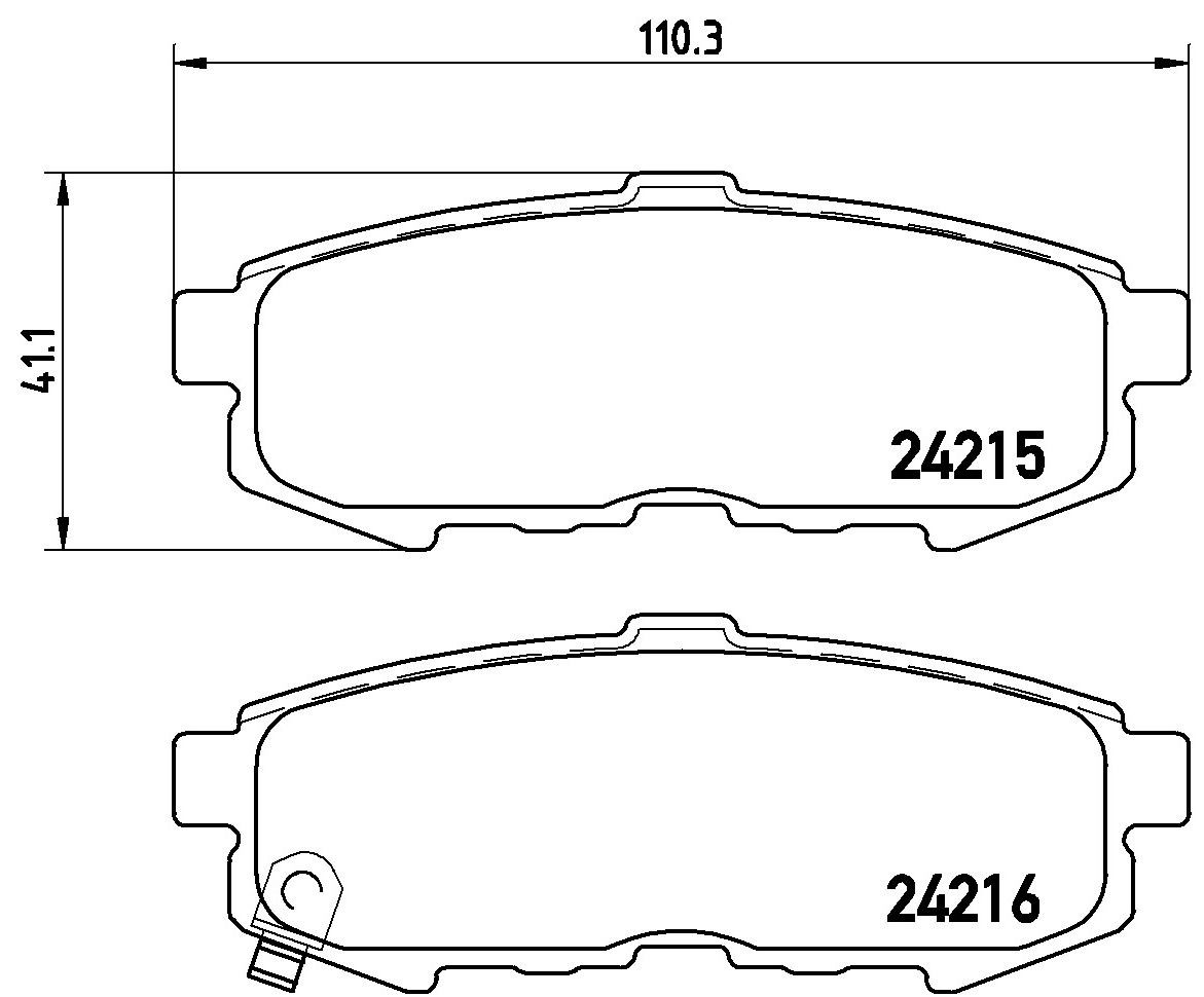 Sapatas do freio traseiras de disco Brembo P49042 preço, a partir de 35,97 USD
