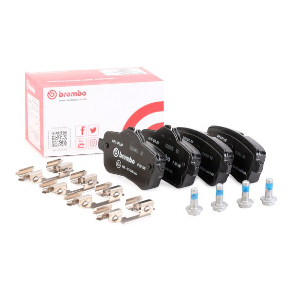 Sapatas do freio traseiras de disco Brembo P50100 preço, a partir de 49,61 USD