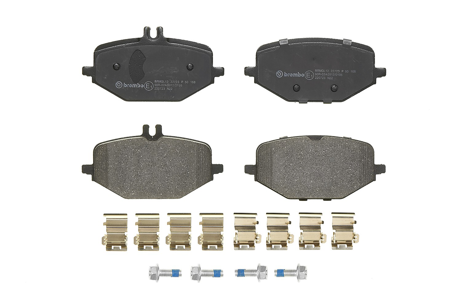 P50168 Brembo Sapatas do freio traseiras de disco