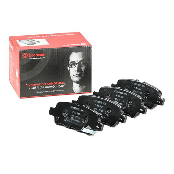 Compre P56068 Brembo Sapatas do freio traseiras de disco