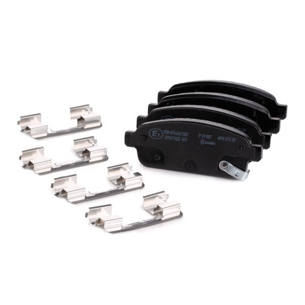 Sapatas do freio traseiras de disco Brembo P59087 preço, a partir de 30,12 USD