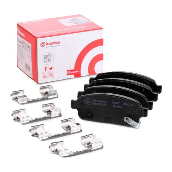 Sapatas do freio traseiras de disco P59087 Brembo