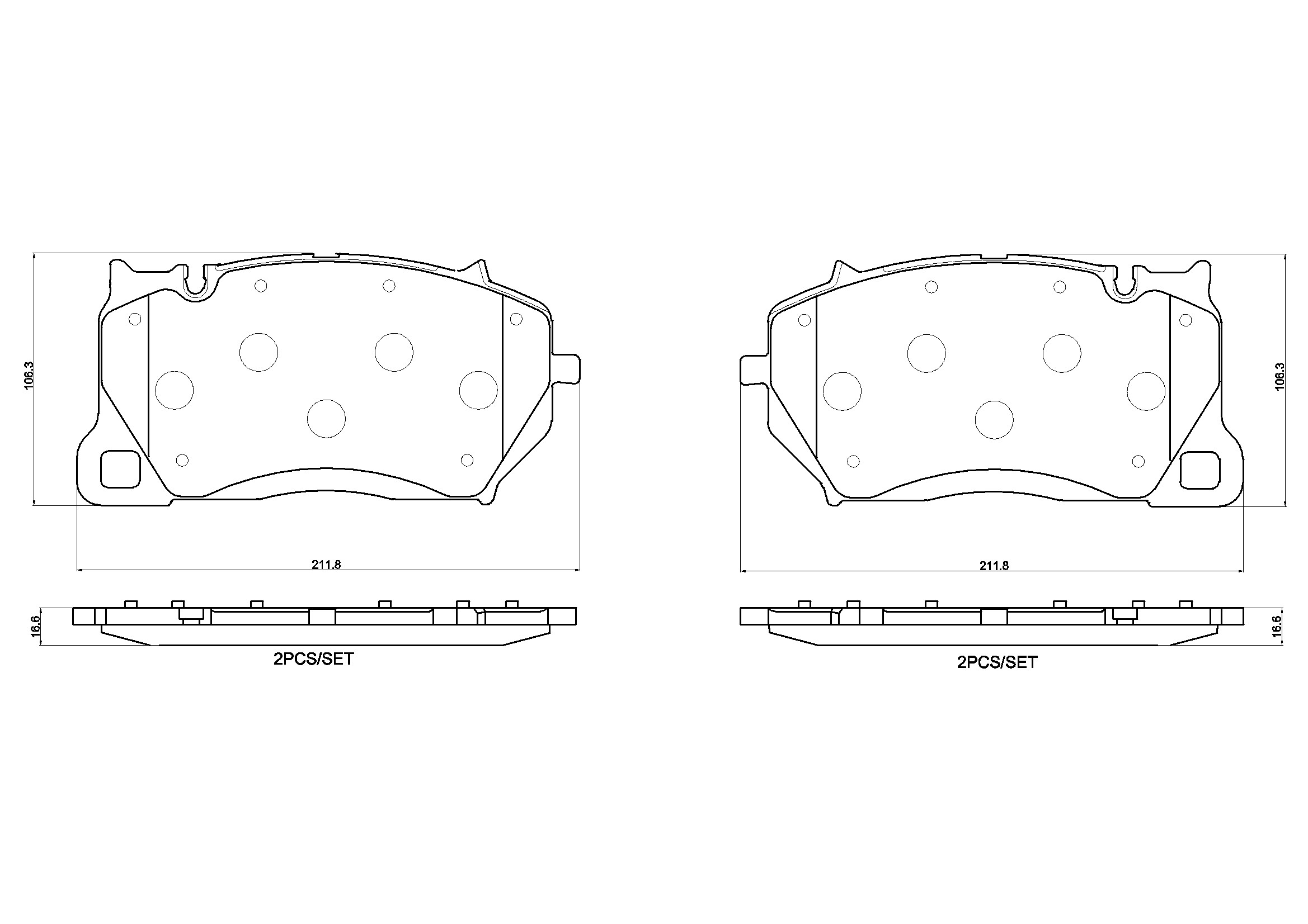 P65057 Brembo Sapatas do freio dianteiras de disco