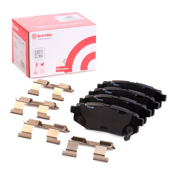 Compre P78018 Brembo Sapatas do freio traseiras de disco