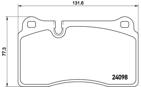 Compre P85110 Brembo Sapatas do freio dianteiras de disco