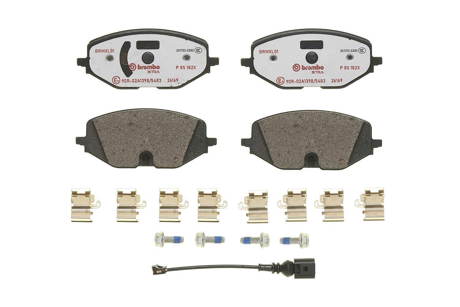 Sapatas do freio dianteiras de disco P85182X Brembo