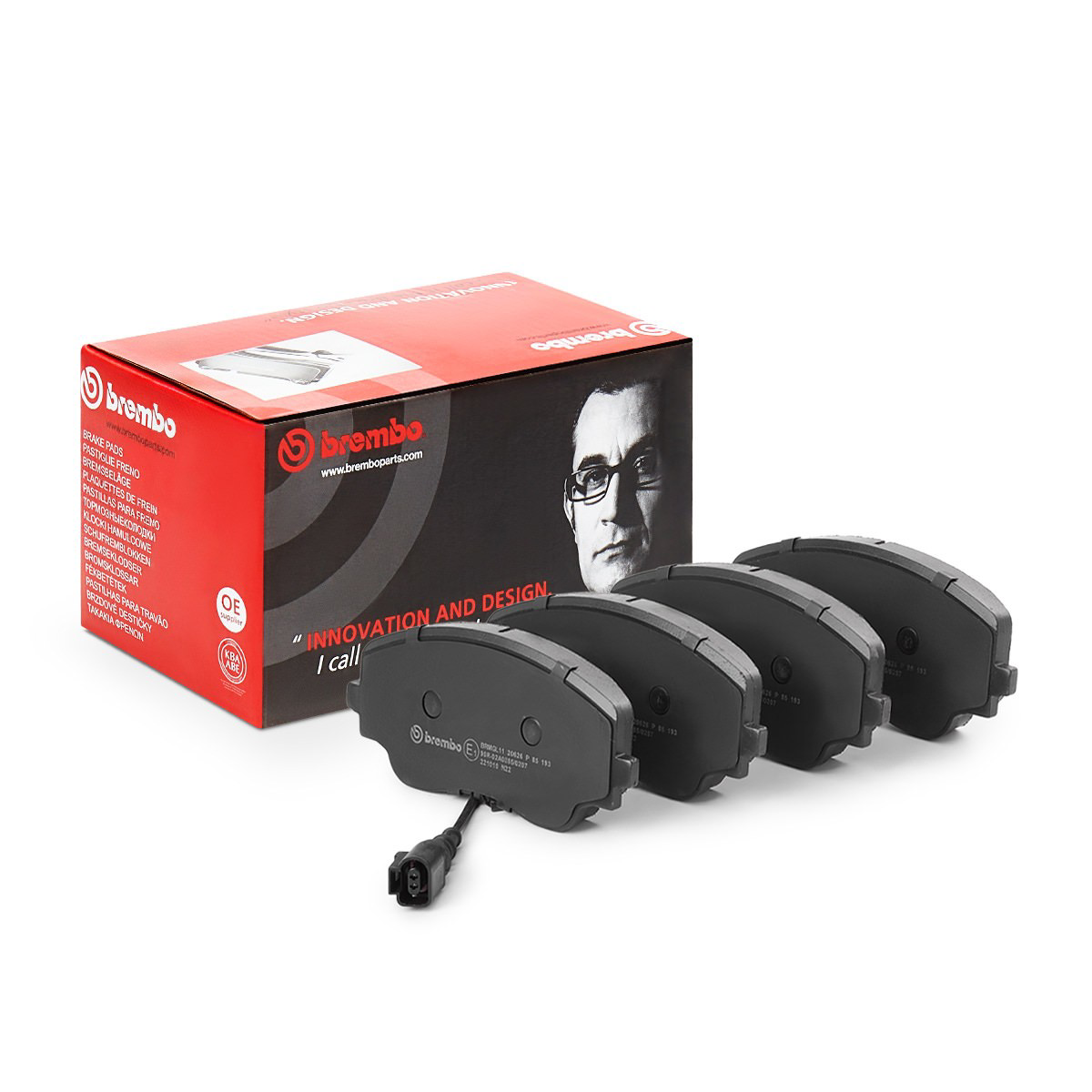 Compre P85193 Brembo Sapatas do freio dianteiras de disco