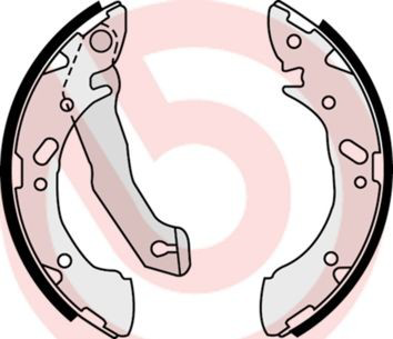 Sapatas do freio traseiras de tambor Brembo S30503 preço, a partir de 36,46 USD