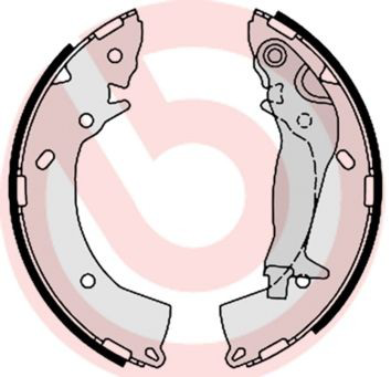 Compre S30519 Brembo Sapatas do freio traseiras de tambor