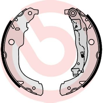 S61528 Brembo Sapatas do freio traseiras de tambor