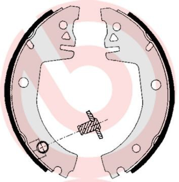 Sapatas do freio traseiras de tambor Brembo S85512 preço, a partir de 28,35 USD