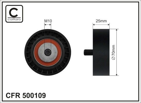 Rolo de reguladora de tensão da correia de transmissão Volkswagen Transporter T5 7HB, 7HJ, 7EB, 7EJ