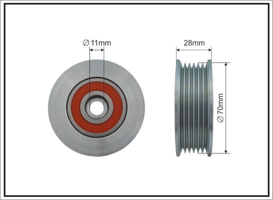 Rolo parasita da correia de transmissão para Mazda CX-5 I KE, GH