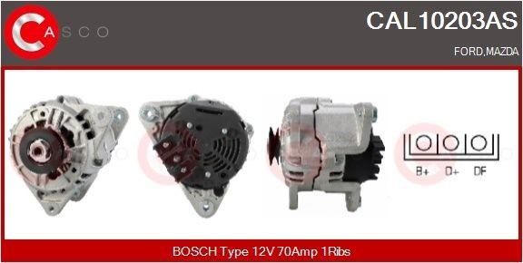 Gerador para Ford Fiesta GBFT