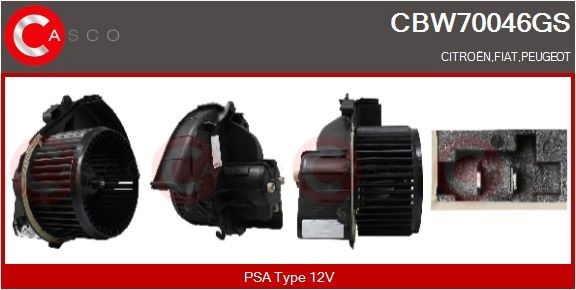  Motor de ventilador de forno (de aquecedor de salão) Fiat Scudo сaixa (270) (2007 - 2016) 