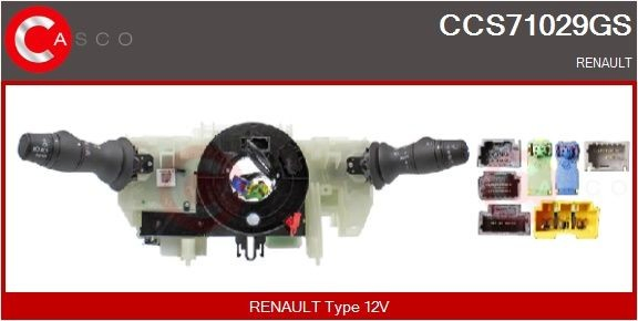  Comutador instalado na coluna da direção, montado Renault Megane III coupé (DZ0, DZ1) (2008 - 2016) III