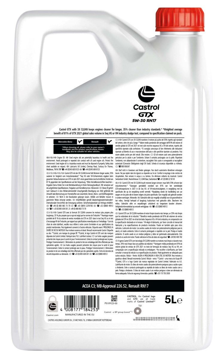 70205MF2EU Petronas Óleo para motor