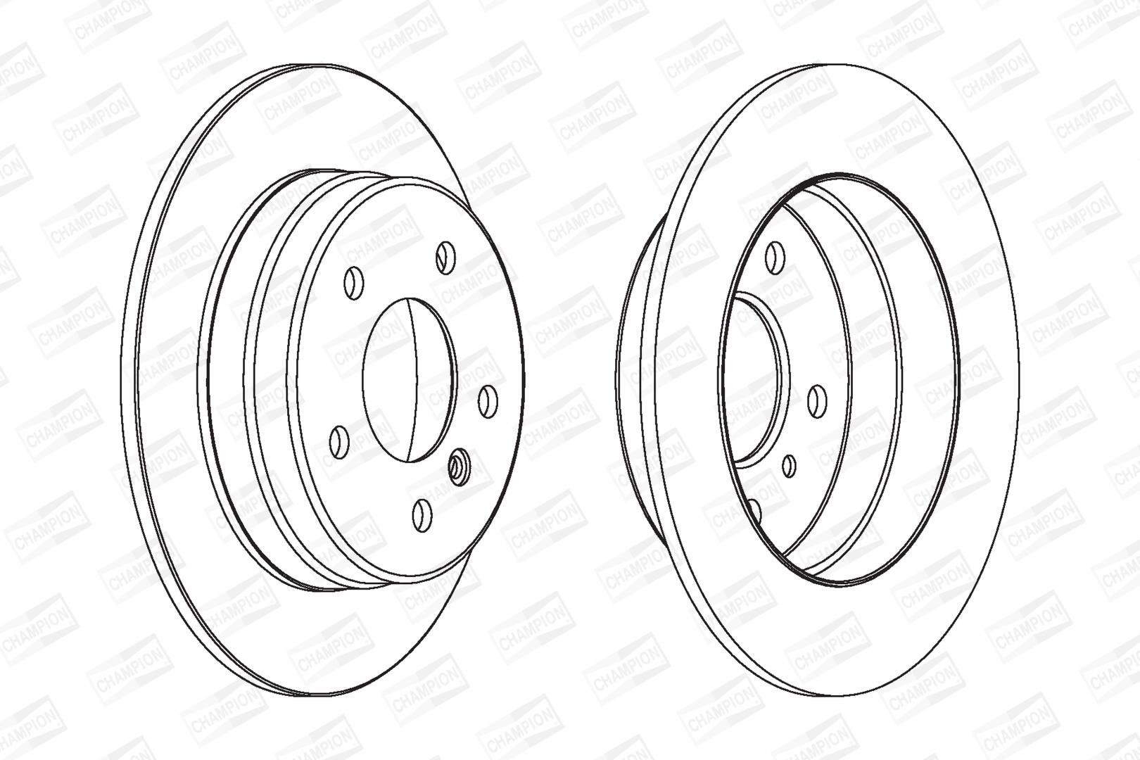  Disco do freio traseiro Mercedes A hatchback (W168) (1997 - 2004) 