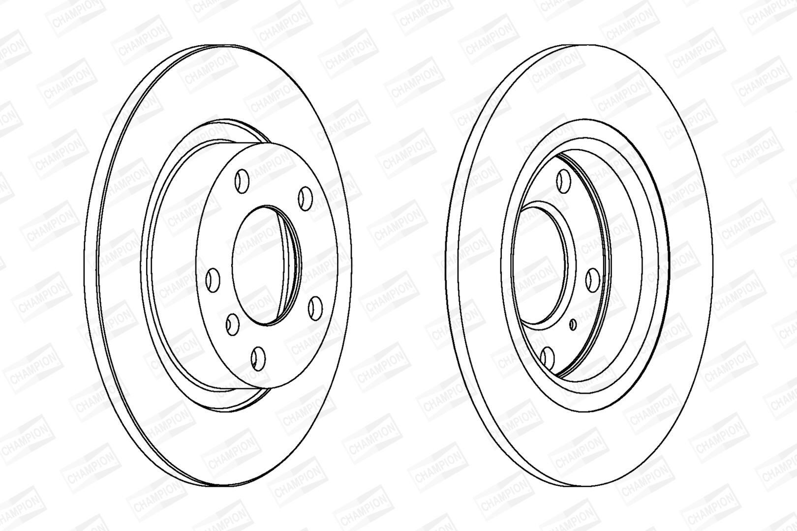  Disco do freio traseiro BMW 3 sedan (E21) (1975 - 1984) 