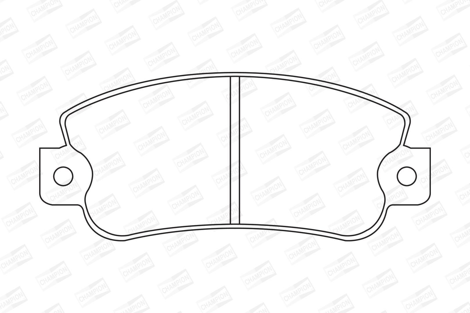  Sapatas do freio dianteiras de disco Seat Ibiza I hatchback (021A) (1984 - 1993) I