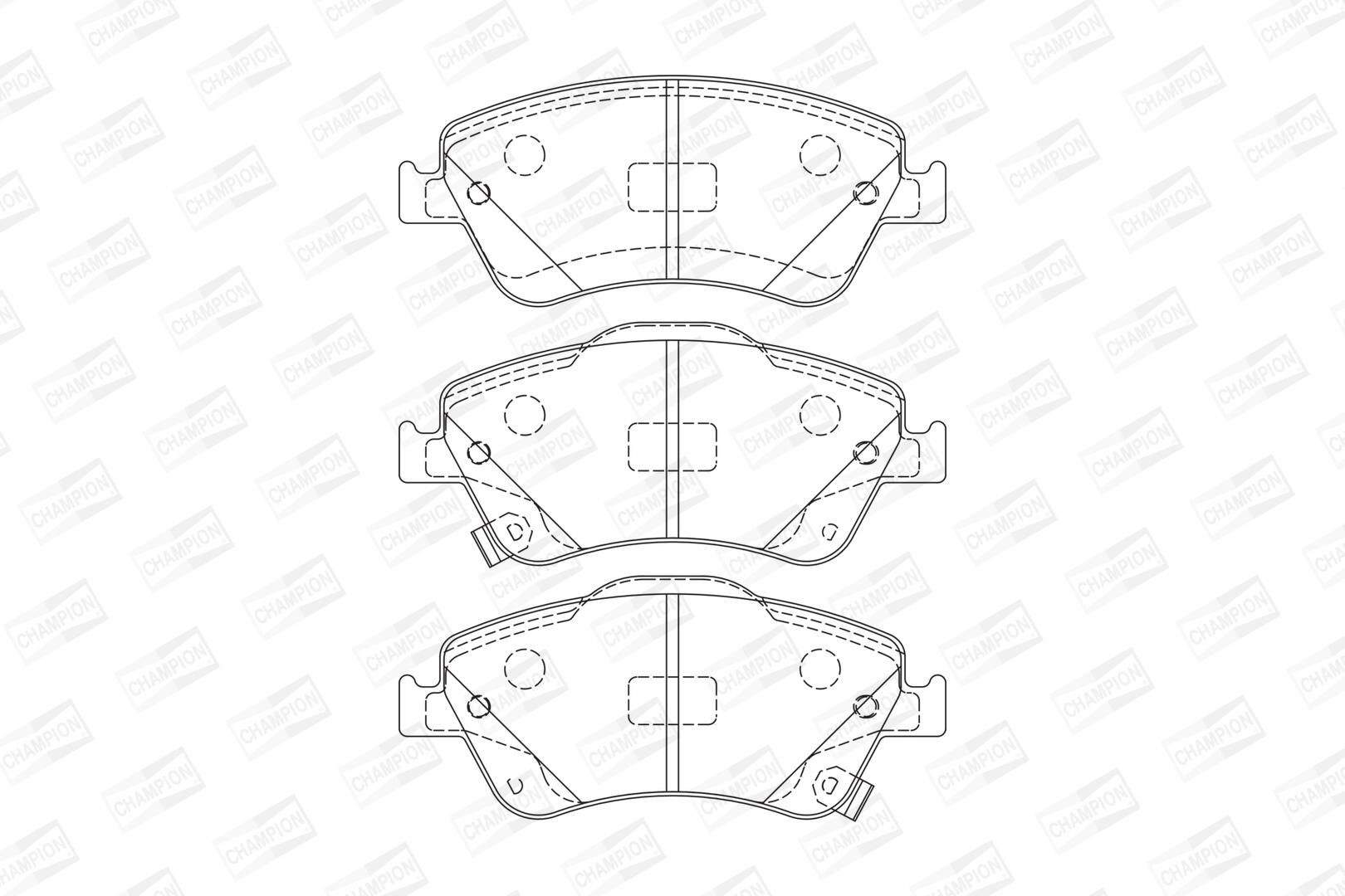  Sapatas do freio dianteiras de disco Toyota Corolla hatchback (E12U) (2002 - 2006) 