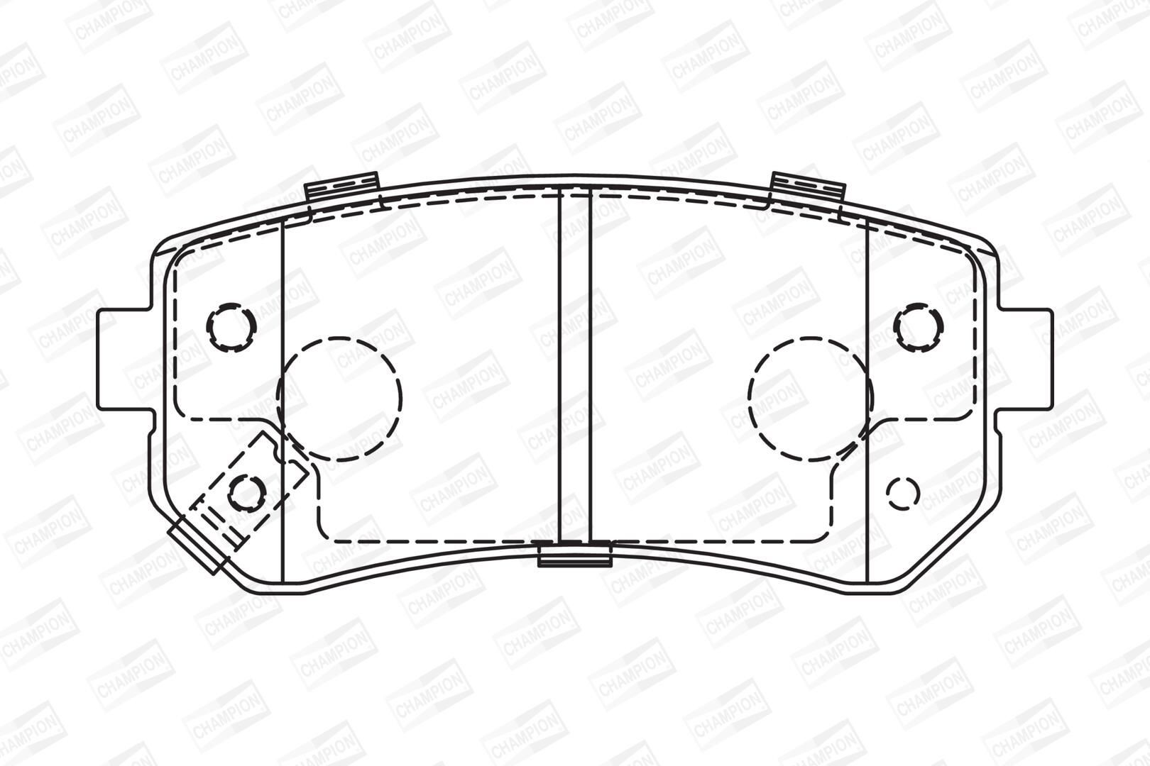  Sapatas do freio traseiras de disco KIA Rio II sedan (JB) (2005 - 2011) II