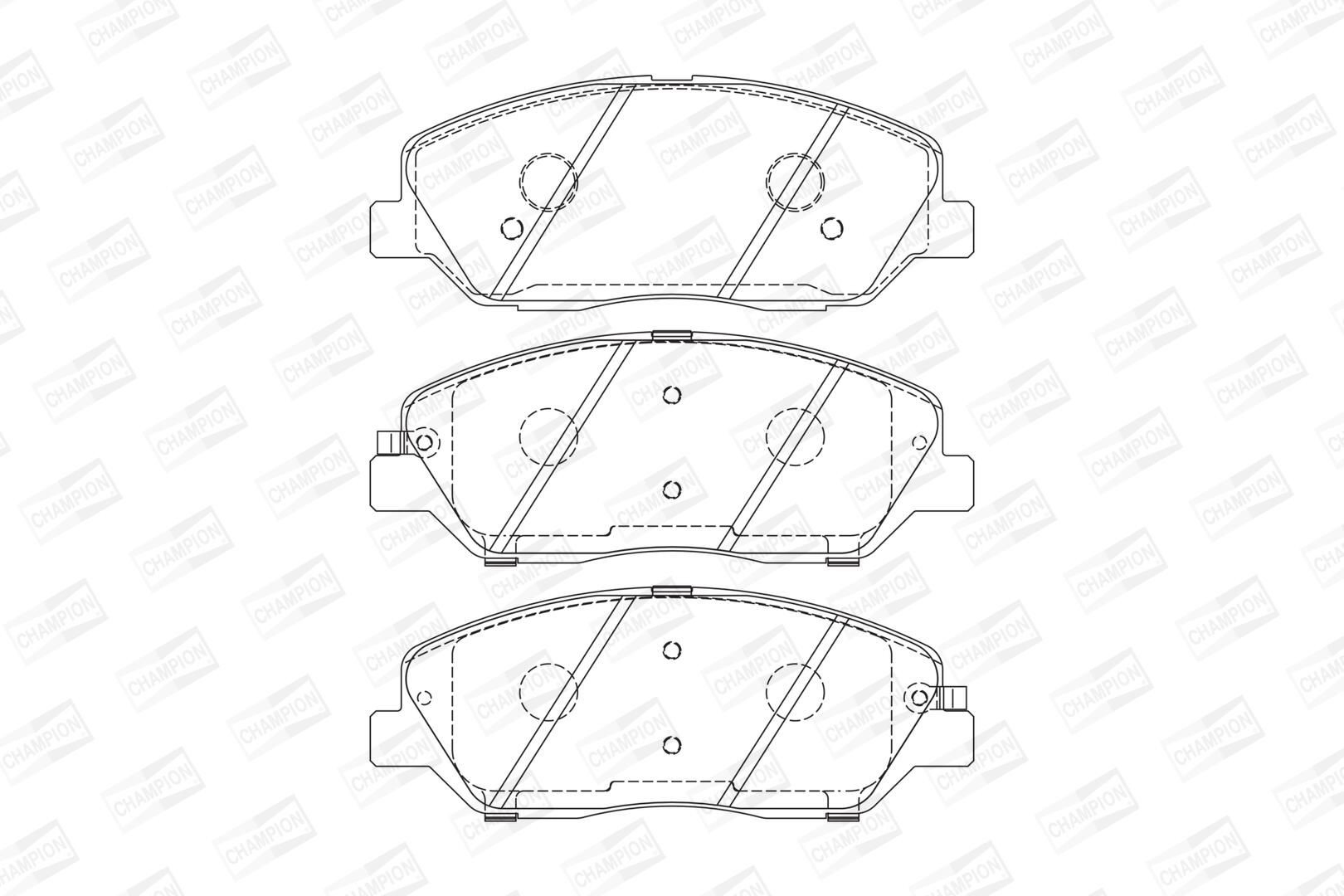 Compre Sapatas do freio dianteiras de disco Hyundai Santa Fe 2
