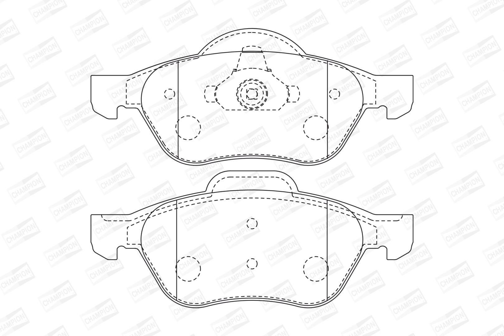 Sapatas do freio dianteiras de disco Renault Laguna III BT0, BT1