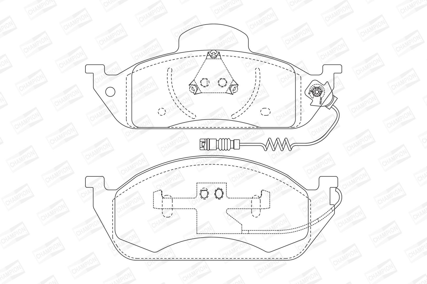 Sapatas do freio dianteiras de disco para Mercedes ML/GLE  W163