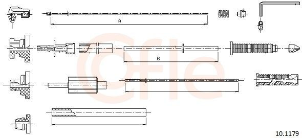 Compre 101005 Beca Cables Cabo/pedal de gás (de acelerador)