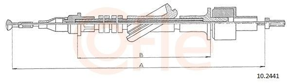 Cabo de embraiagem para Ford Transit IV E