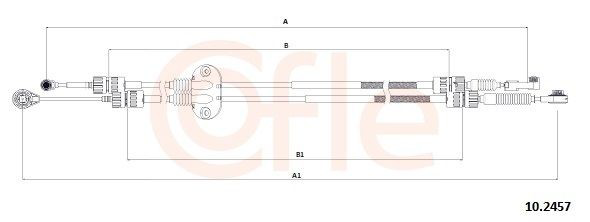  Cabo de mudança duplo Ford C-Max monovolume (DM2) (2003 - 2007) 
