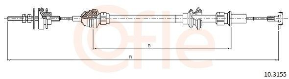 Cabo de embraiagem Beca Cables 707053