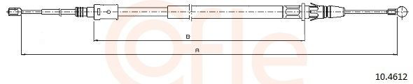 Cabo traseiro direito/esquerdo do freio de estacionamento Cofle 104612 preço, a partir de 20,08 USD