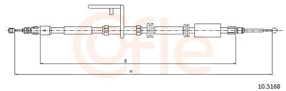 Cabo do freio de estacionamento traseiro esquerdo Land Rover Freelander II L359