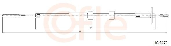 Cabo do freio de estacionamento traseiro direito Mercedes G I W463