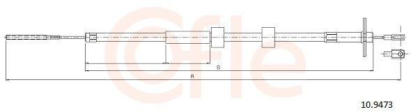 Cabo do freio de estacionamento traseiro esquerdo para Mercedes G I W463