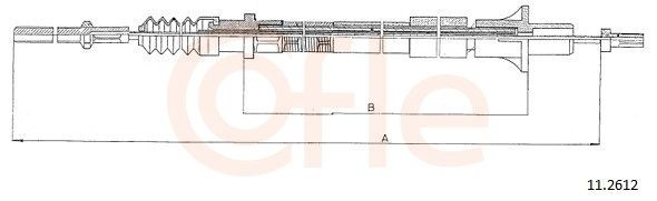 Cabo de embraiagem para Opel Omega A 16, 17, 19