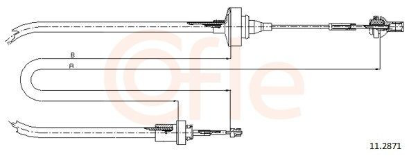 Cabo de embraiagem 608003 Beca Cables