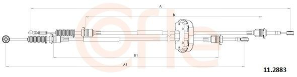 Compre 3444500Q0C Nissan/Infiniti Cabo de mudança duplo