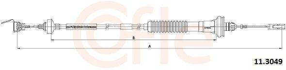 Cabo de embraiagem 503008 Beca Cables