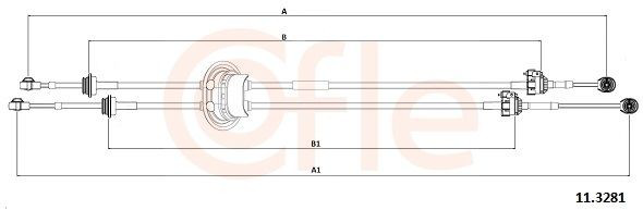  Cabo de mudança duplo Citroen C3 I hatchback (FC) (2002 - 2009) I