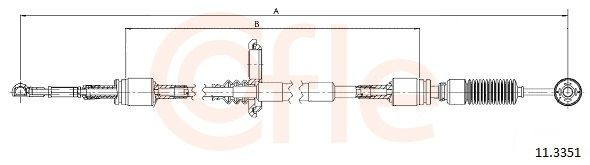 Cabo de mudança (de seleção de velocidade) Fiat/Alfa/Lancia 4286600 preço, a partir de 35,72 USD