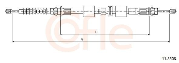 Compre 303006 Beca Cables Cabo traseiro direito/esquerdo do freio de estacionamento