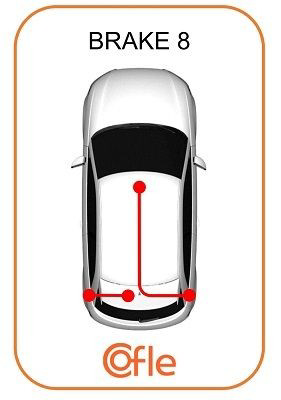 Cabo do freio de estacionamento traseiro direito SPJ 903674