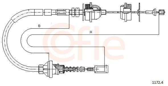 Cabo de embraiagem Fiat/Alfa/Lancia 1318446080 preço, a partir de 26,68 USD