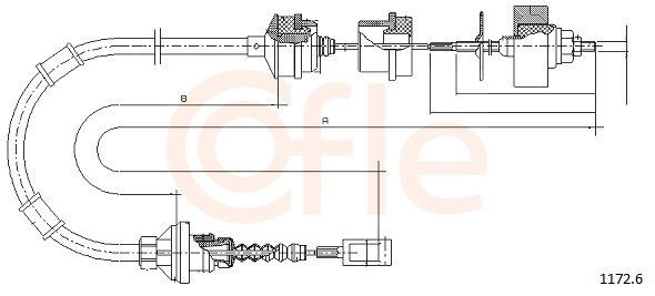 205042 Beca Cables Cabo de embraiagem