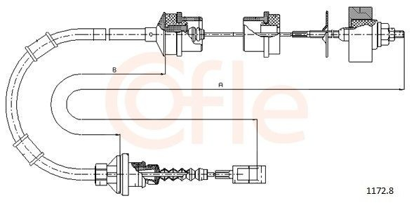  Cabo de embraiagem Peugeot Boxer I сaixa (230L) (1994 - 2002) I
