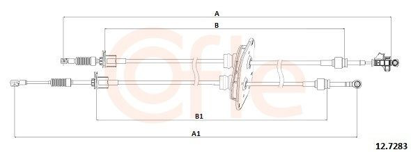Compre 2444EC Fiat/Alfa/Lancia Cabo de mudança duplo